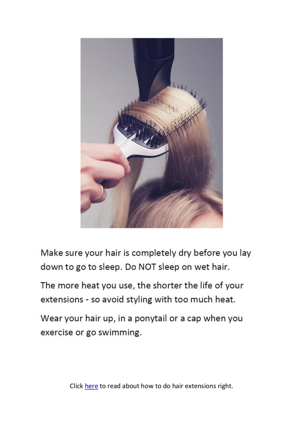 Hair Extensions Maintenance and Care
