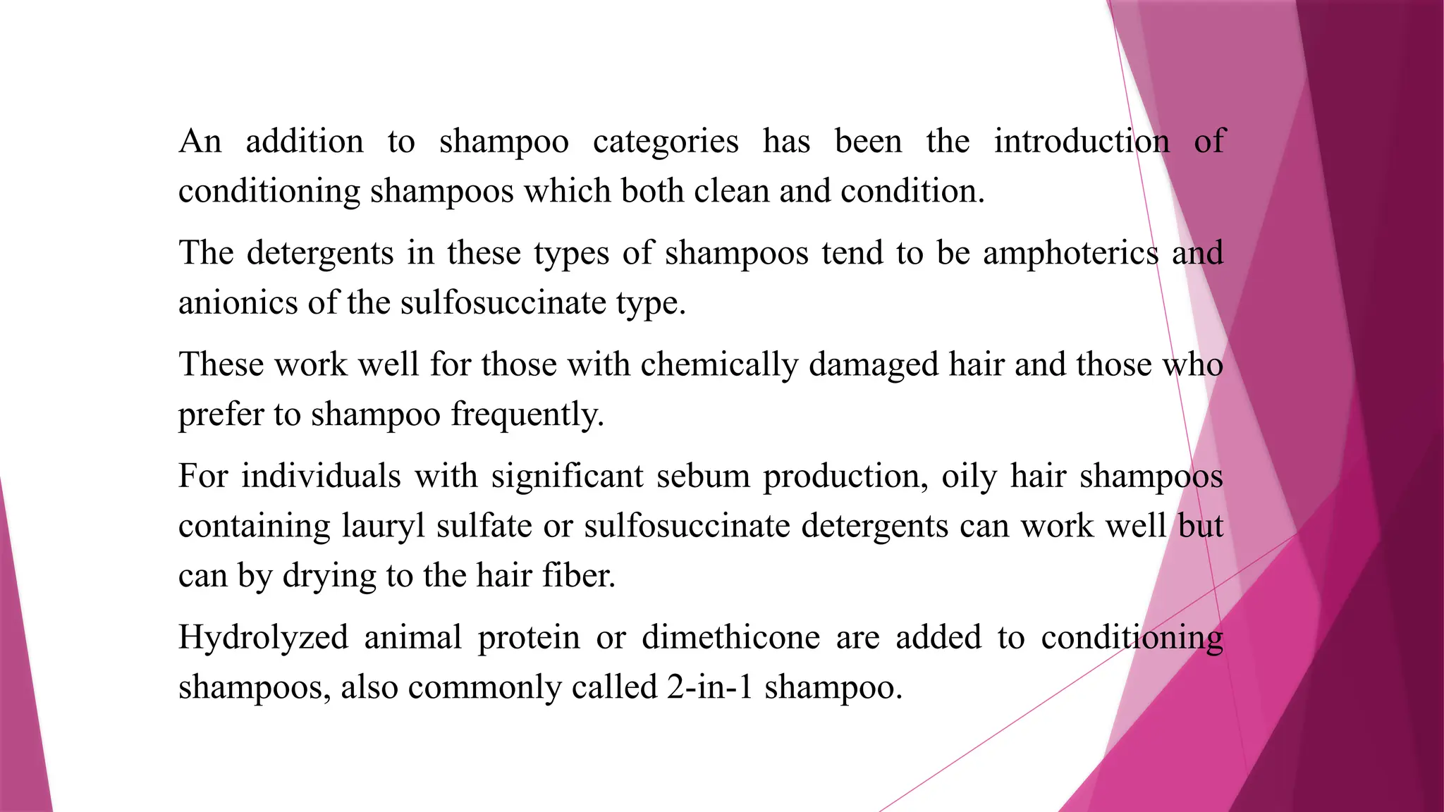 Hair products.pptx cosmetic science notes | PPTX