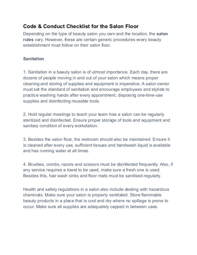Hair Salon Rules & Regulations The Complete Guide