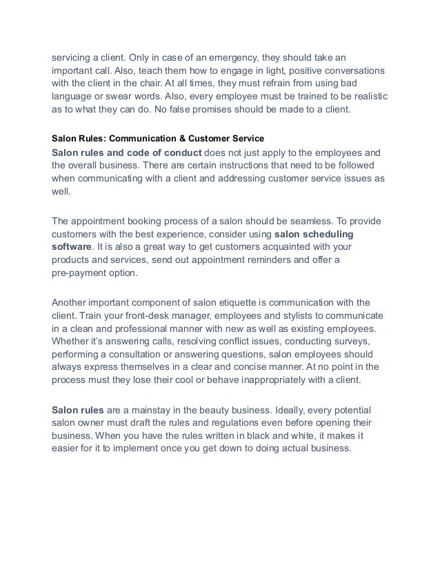 Hair Salon Rules & Regulations The Complete Guide