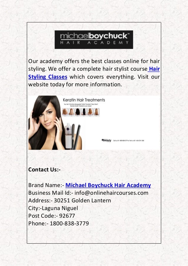 Hair Styling Classes Amp Courses Online
