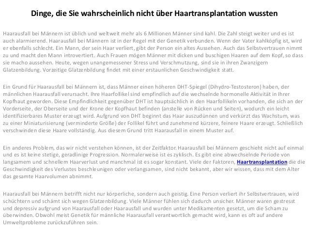 Haartransplantation