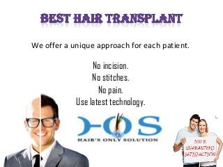 We offer a unique approach for each patient.

No incision.
No stitches.
No pain.
Use latest technology.

 