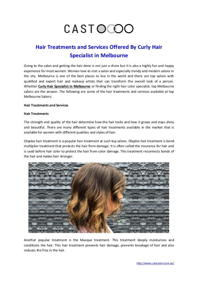 Hair Treatments And Services Offered By Curly Hair Specialist In Melb