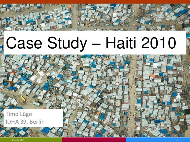 haiti earthquake case study