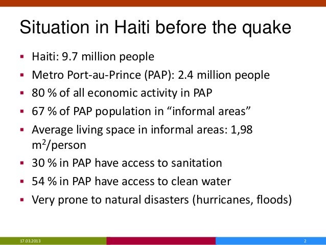 responses to haiti earthquake 2010 case study