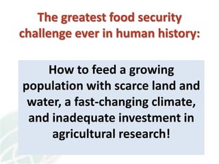 A strategy to improve livelihoods and restore degraded lands in Haiti