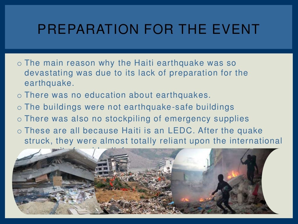 Haiti earthquake case study