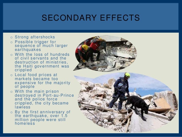 haiti earthquake case study primary and secondary effects