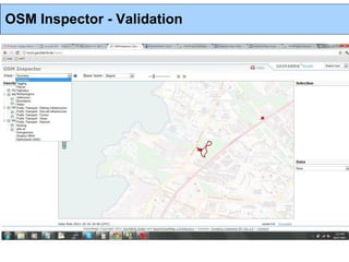 OSM Inspector - Validation
 