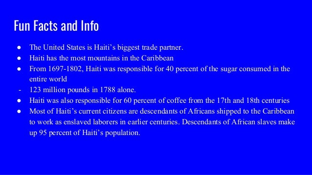 Country Report Haiti