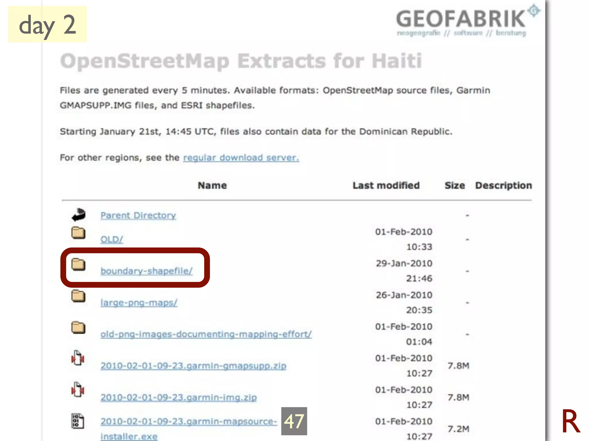 day 2




        47   R
 