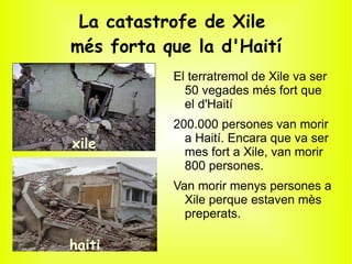 La catastrofe de Xile  més forta que la d'Haití ,[object Object]