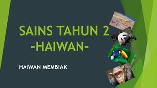 SAINS TAHUN 2
-HAIWAN-
HAIWAN MEMBIAK
 