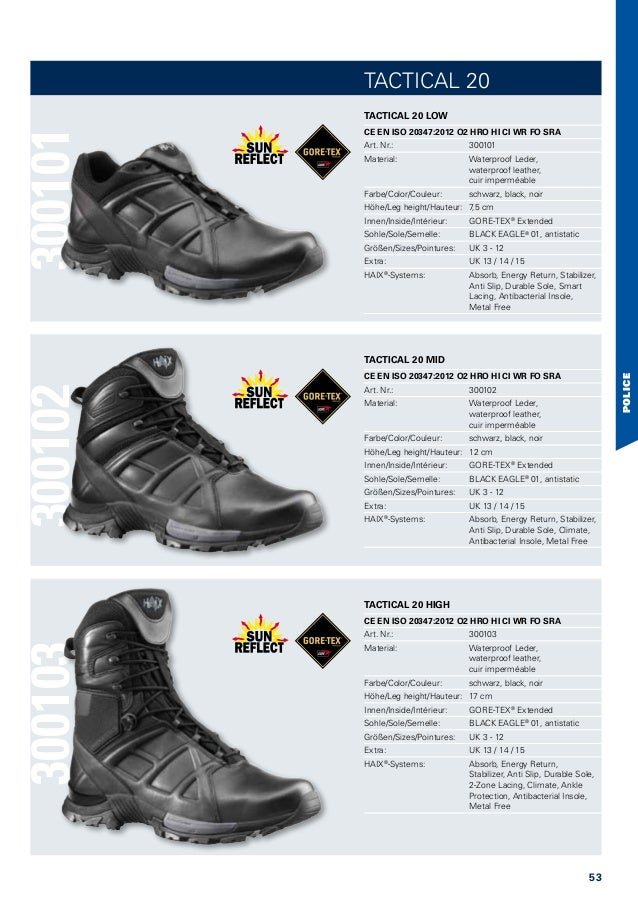 Haix Black Eagle Safety Special Force Mid MF UK 8 EU 42 US 9 Arbeitschuhe NEU!