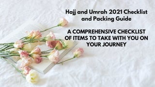 Hajj and umrah 2021 checklist | PDF