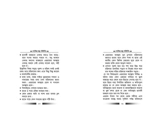 msw¶ß nR¡ cwiwPwZ
  47
nvbvdx gRnv‡e †bKvn KivI ˆea Av‡Q|
Z‡e msMg Ki‡Z cvi‡e bv| ïay AvK‡`
†bKvn Ab¨vb¨ gvRnv‡e Gniv‡gi Ae¯’vq
†bKvn& Ki‡j †mB †bKvn ev‡Zj n‡e, mnx
n‡e bv|
D‡j−wLZ welq mg~‡n cyi“l I gwnjv meB GKB
iKg Z‡e gwnjv‡`i Rb¨ G‡Z wKQz wKQz Rv‡qh
I Avek¨Kxq i‡q‡Q|
gv_v XvKv, eiÂ MvB‡i gyn‡i‡gi mvg‡b I
bvgv‡Ri mgq gv_v XvKv gwnjv‡`i R‡b¨
dih| Gniv‡gi Ae¯’vq †nvK ev mvaviY
Ae¯’vq †nvK|
wmjvBK…Z †cvlvK e¨envi Kiv|
nv‡Z I cv‡q †gŠRv e¨envi Kiv|
†Kvb cÖKvi AvUv ev jvkv Øviv gv_vq Pzj
`gv‡h ivLv|
nv‡Z cv‡q †Kvb mZ‡ii ¯’v‡b cwÆ euvav|
msw¶ß nR¡ cwiwPwZ
  48
Gniv‡gi Ae¯’vq gyL Pzcv‡bv gwnjv‡`i
R‡b¨I nvivg Z‡e †Kvb cvKv ev QvZv GB
RvZxq †Kvb wRwbl †Pnvivi `~‡i †i‡L bv
gnig e¨w³ †_‡K Avovj Ki‡e|
†eMvbv cyi“l ï‡b gZ kã K‡i D”P ¯^‡i
gwnjviv Zvjweqv co‡e bv wb‡Ri Kv‡b ï‡b
gZ k‡ãi mwnZ gwnjviv jeŸvBK co‡e|
†h me welq¸‡jv Gniv‡gi Ae¯’vq wbwl× I
A‰ea Zvnv †Kvb IR‡ii LvwZ‡i ev fy‡j
ARv‡š— K‡i †d‡j Z‡e Bnv‡Z †Mvbvn n‡e bv|
Z‡e Bnvi hvnv wba©vwiZ Rwigvbv I ¶wZc~iY
i‡q‡Q Zv †h †Kvb Ae¯’vq enb Ki‡Z n‡e|
Awb”QvK…Z fv‡e K‡ivK ev Rei`w¯—fv‡e K‡ivK
ev fyj ekZ †nvK bv †Kb me©ve¯’vq nvbvdx
gRnve g‡Z Zvi `g w`‡Z n‡e|
Gnivg euvavi ci †_‡K †nig kix‡d G‡m
ZvIqvd Avi¤¢ Kivi c~e©¶Y ch©š— AwaKvsk
 