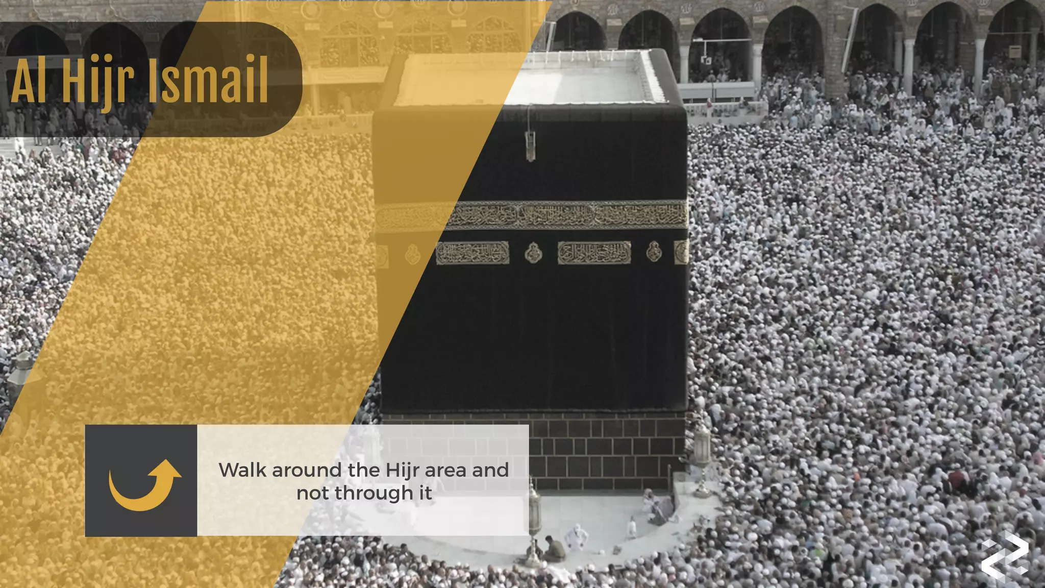 Al Hijr Ismail
Walk around the Hijr area and
not through it
 