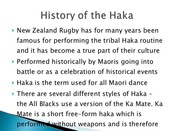 Haka presentation