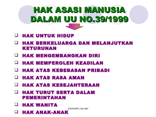 Hak asasi manusia dalam pancasila dan uud 1945 (modul pancasila)