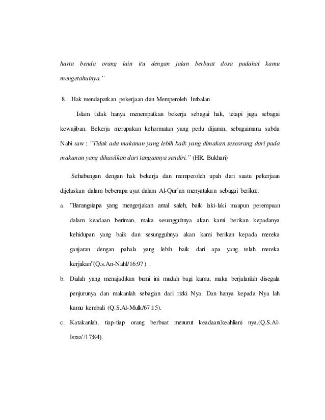 Hak Asasi Manusia Menurut Pandangan Islam