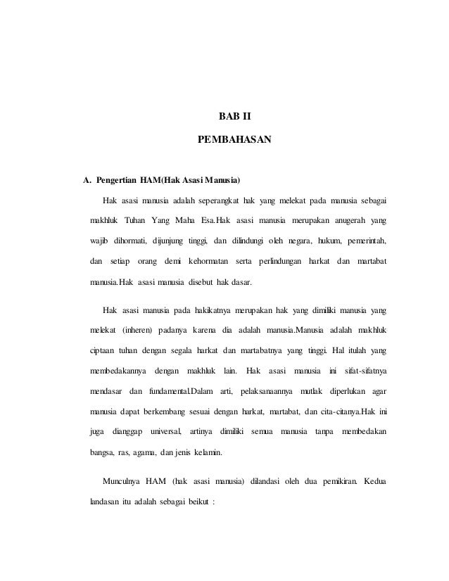 Hak Asasi Manusia Menurut Pandangan Islam