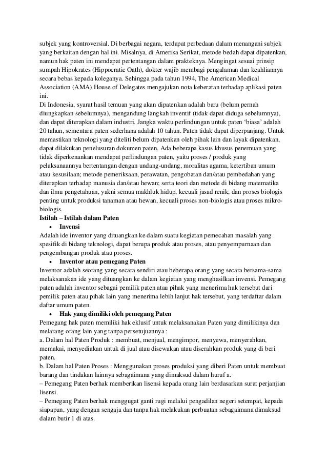 Hak cipta, hak paten, merek, desain industri, dan dagang2