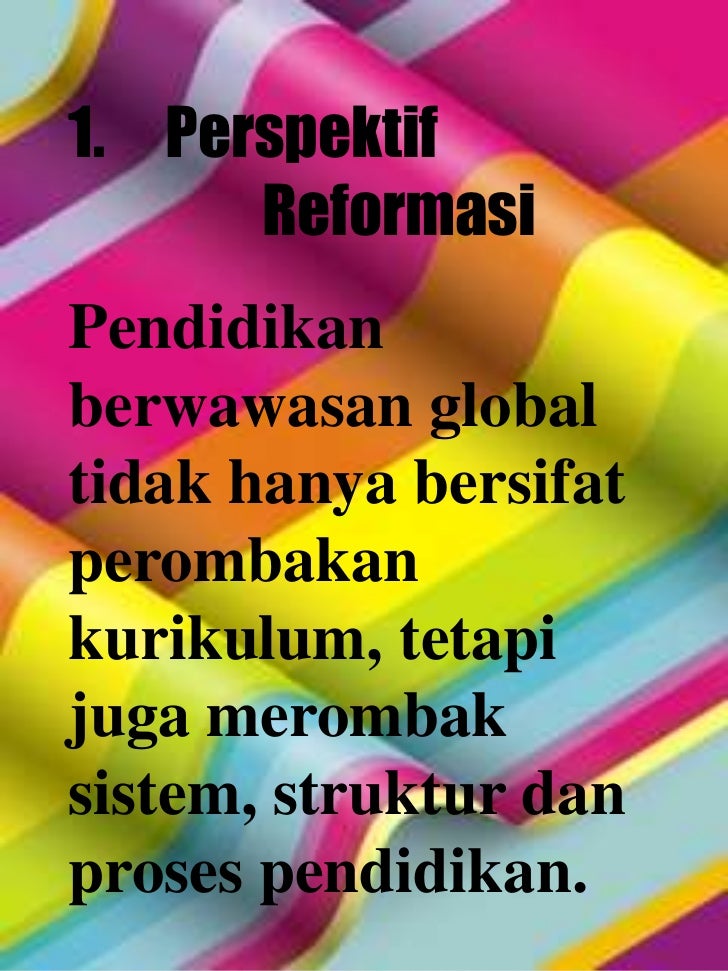 Hakekat dan konsep perspektif global