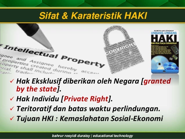 HAK KEKAYAAN INTELEKTUAL