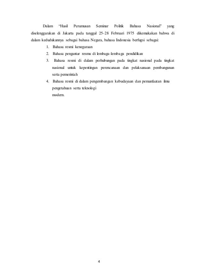 Makalah Hakikat Dan Fungsi Bahasa Indonesia