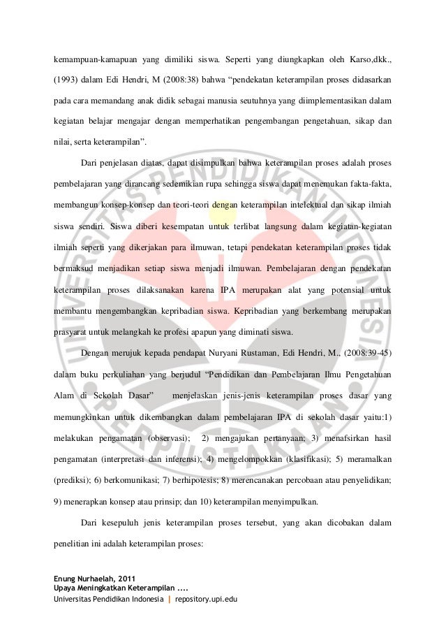 Hakikat pembelajaran ipa di sd