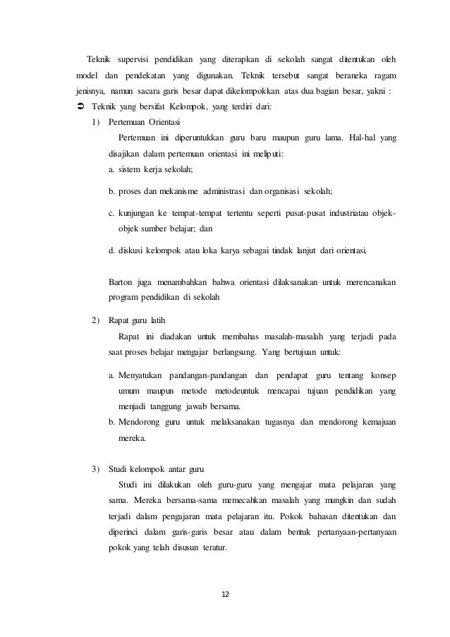 Hakikat Supervisi Kependidikan 2