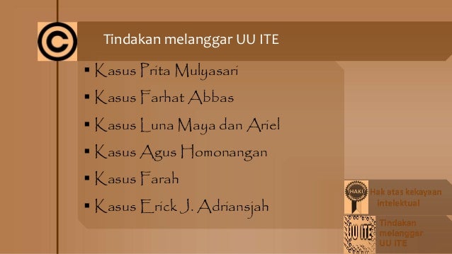 Hak atas kekayaan intelektual & UU ITE