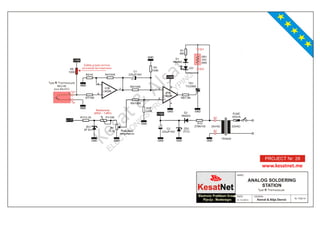 Hakko 936. Gordak 952. Diy. Analog Soldering Station. Schematic | PPT