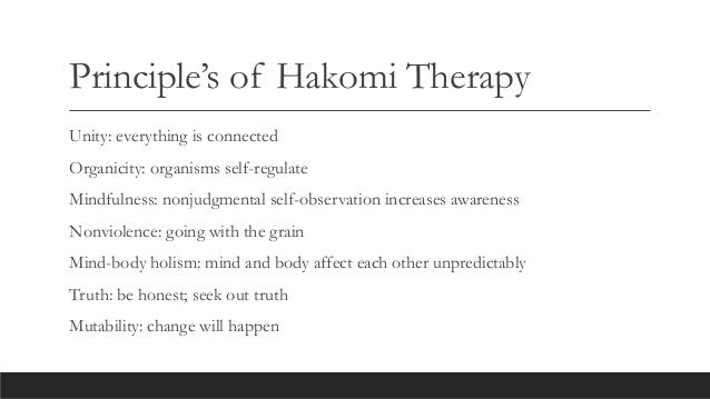 Applying Hakomi Therapy On C