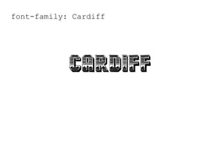font-family: Cardiff
Cardiff
 