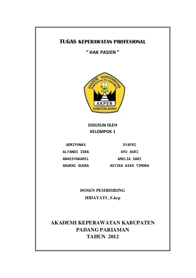 Contoh Makalah Keperawatan Contoh Makalah Keperawatan