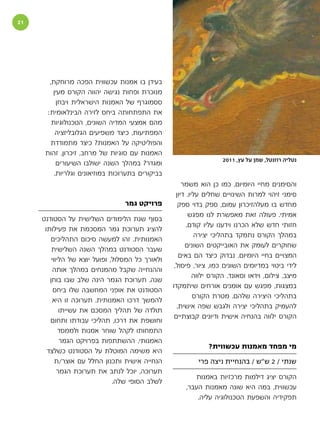 ‫1‬                                                                          ‫יש מקום לאמנות‬




        ‫בעידן בו אמנות עכשווית הפכה מרוחקת,‬
          ‫מנוכרת ופחות נגישה יהווה הקורס מעין‬
           ‫ססמוגרף של האמנות הישראלית ויבחן‬
       ‫את התפתחותה ביחס לזירה הבינלאומית:‬
         ‫מהם אמצעי המדיה השונים, הטכנולוגיות‬
           ‫המפתיעות, כיצד משפיעים הגלובליזציה‬
         ‫והפוליטיקה על האמנות? כיצד מתמודדת‬
      ‫האמנות עם סוגיות של מרחב, זיכרון, זהות‬
                                                                     ‫נטליה רוזנטל, שמן על עץ, 1102‬
           ‫ומגדר? במהלך השנה ישולבו השיעורים‬
          ‫בביקורים בתערוכות במוזיאונים וגלריות.‬
                                                       ‫והסימנים מחיי היומיום. כמו כן הוא משמר‬
                                                    ‫סימני זיהוי למרות השינויים שחלים עליו. דיון‬
                                  ‫פרויקט גמר‬         ‫מחדש בו מעלהזיכרון עמום, ספק בדוי ספק‬
                                                          ‫אמיתי. פעולה זאת מאפשרת לנו מפגש‬
     ‫בסוף שנת הלימודים השלישית על הסטודנט‬
                                                         ‫חזותי חדש שלא הכרנו וידענו עליו קודם.‬
      ‫להציג תערוכת גמר המסכמת את פעילותו‬
                                                            ‫במהלך הקורס נתמקד בתהליכי יצירה‬
        ‫האמנותית. זהו למעשה סיכום התהליכים‬
                                                        ‫שחוקרים לעומק את האובייקטים השונים‬
         ‫שעבר הסטודנט במהלך השנה השלישית‬
                                                     ‫המצויים בחיי היומיום. נבדוק כיצד הם באים‬
         ‫ולאורך כל המסלול, ופועל יוצא של הליווי‬
                                                   ‫לידי ביטוי במדיומים השונים כמו, ציור, פיסול,‬
          ‫וההנחייה שקבל מהמנחים במהלך אותה‬
                                                            ‫מיצב, צילום, וידאו וסאונד. הקורס ילווה‬
        ‫שנה. תערוכת הגמר הינה שלב שבו בוחן‬
                                                  ‫במצגות, מפגש עם אומנים אורחים שיתמקדו‬
          ‫הסטודנט את אופני המחשבה שלו ביחס‬
                                                            ‫בתהליכי היצירה שלהם. מטרת הקורס‬
          ‫להמשך דרכו האמנותית. תערוכה זו היא‬
                                                    ‫להעמיק בתהליכי יצירה ולגבש שפה אישית.‬
             ‫תולדה של תהליך המסכם את עשייתו‬
                                                   ‫הקורס ילווה בהנחיה אישית ודיונים קבוצתיים‬
        ‫וחושפת את דרכו, תהליכי עבודתו ותחום‬
             ‫התמחותו לקהל שוחר אמנות ולממסד‬
             ‫האמנותי. ההשתתפות בפרויקט הגמר‬
                                                               ‫מי מפחד מאמנות עכשווית?‬
       ‫היא משימה המוטלת על הסטודנט כשלצד‬
           ‫הנחייה אישית ותכנון החלל עם אוצר/ת‬              ‫שנתי / 2 ש״ש / בהנחיית ניצה פרי‬
            ‫תערוכה, יוכל לנתב את תערוכת הגמר‬
                                                          ‫הקורס יציג דילמות מרכזיות באמנות‬
                               ‫לשלב הסופי שלה.‬
                                                       ‫עכשווית, במה היא שונה מאמנות העבר,‬
                                                           ‫תפקידיה והשפעת הטכנולוגיה עליה.‬
 