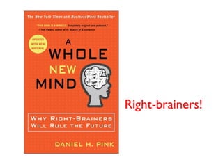 Right-brainers!
 