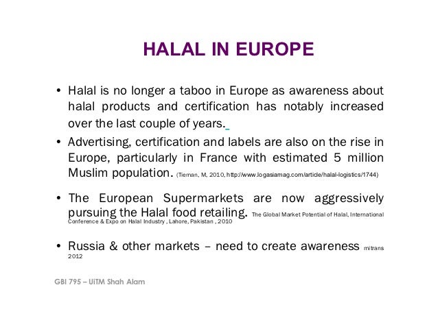 Halal logistics in malaysia and 5 continents