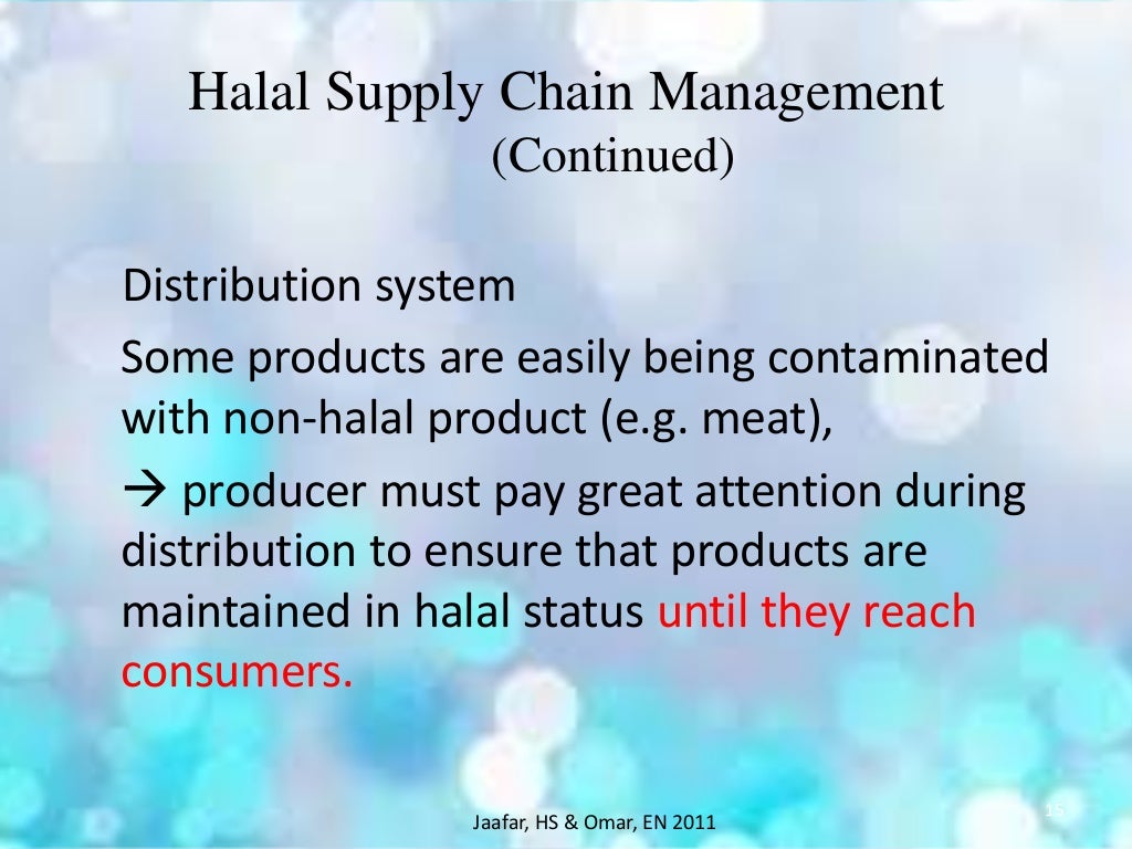 Halal supply chain