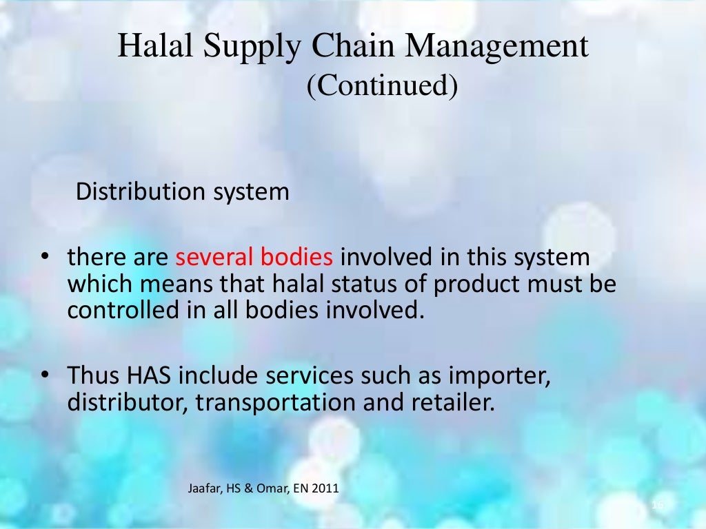 Halal supply chain