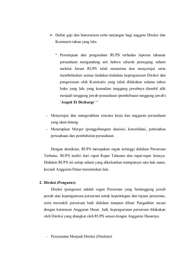 Perseroan Terbatas Proses Pendirian Pt