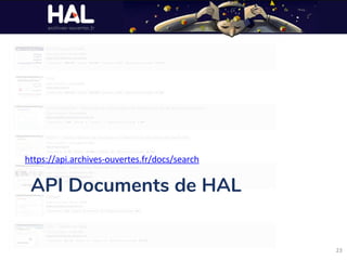API Documents de HAL
 