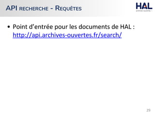API RECHERCHE - REQUÊTES
 