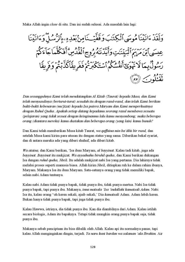 Halaqah Tadabbur Quran 13 84 88