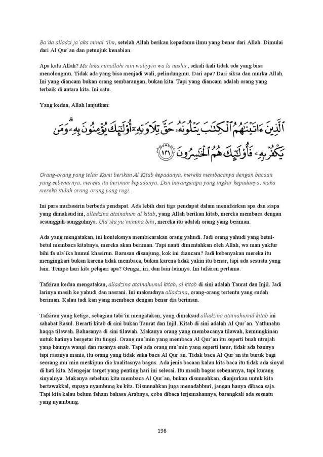Halaqah Tadabbur Quran 19 120 126