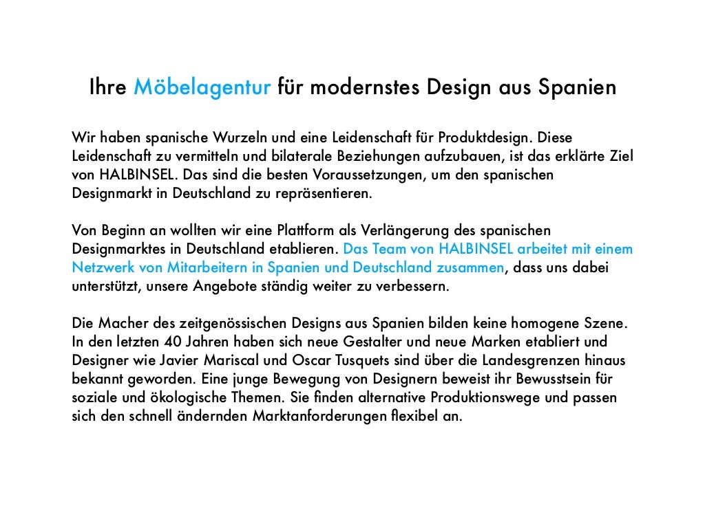 Halbinsel Möbelagentur 2016