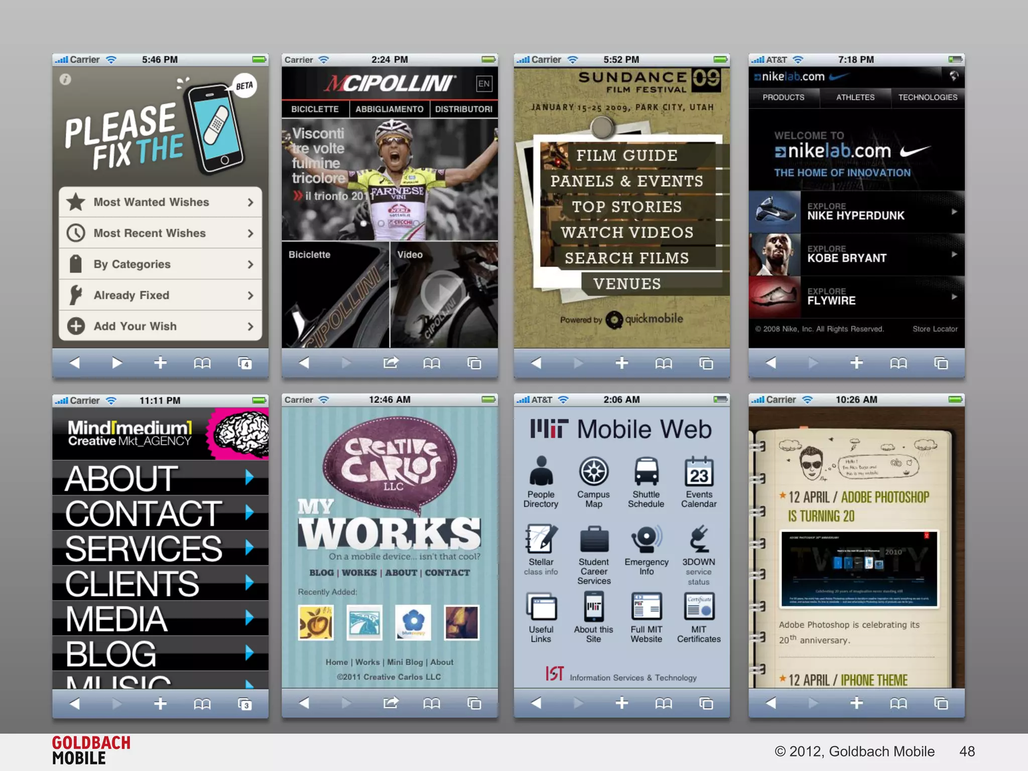 © 2012, Goldbach Mobile   48
 