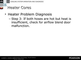 Heater Cores Heater Problem Diagnosis Step 3: If both hoses are hot but heat is insufficient, check for airflow blend door malfunction. 